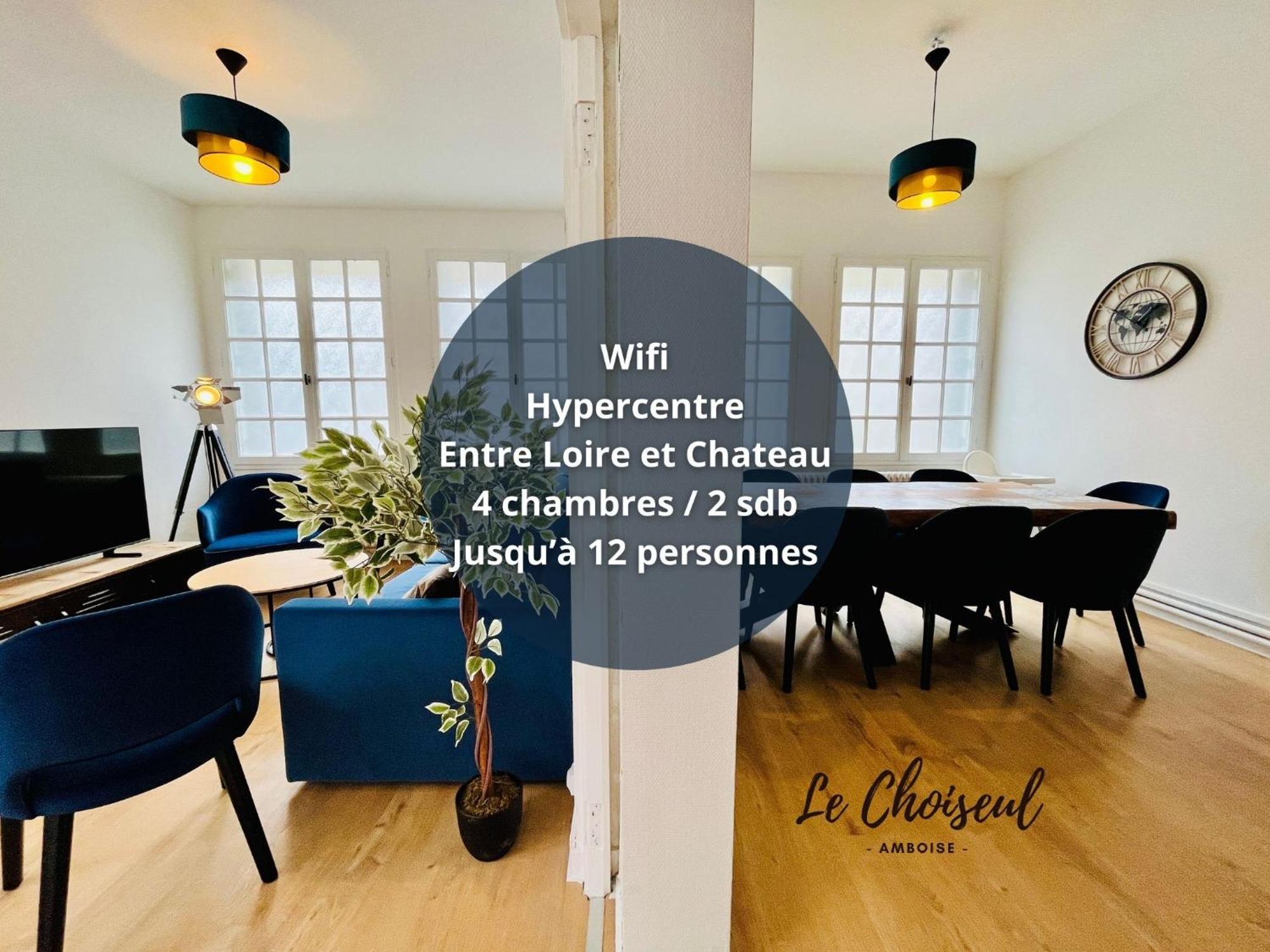Le Choiseul - T5 Entre Loire Et Chateau Royal - Manoir De La Concorde Amboise Exterior foto